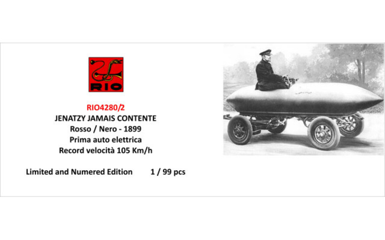 Jenatzy Jamais Content Jenatzy 1st Electric Car 1899 Speed Record 105 km/h - 1:43 - Rio Jenatzy Jamais Content Jenatzy 1st Electric Car 1899 Speed Record 105 km/h - 1:43 - Rio