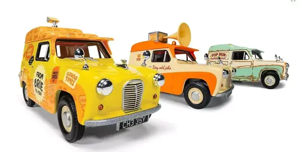 Austin Austin 35 (set) Delivery Van Collection 'Wallace & Gromit' Cheese Please  - 1:43 - Corgi