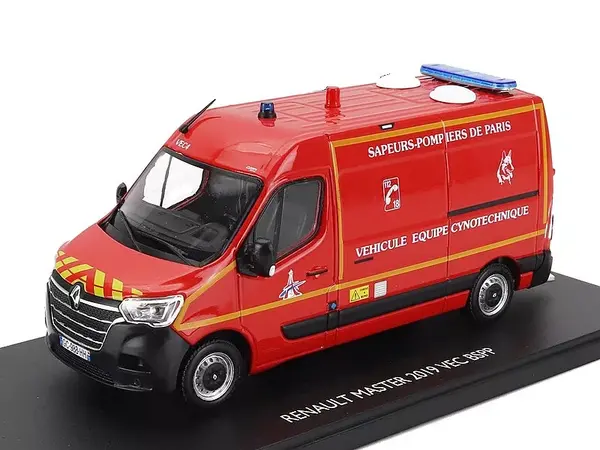 Renault Renault Master Van VEC Cynotechnic Equipment Fire Department Paris 2019 - 1:43 - Eligor Renault Renault Master Van VEC Cynotechnic Equipment Fire Department Paris 2019 - 1:43 - Eligor