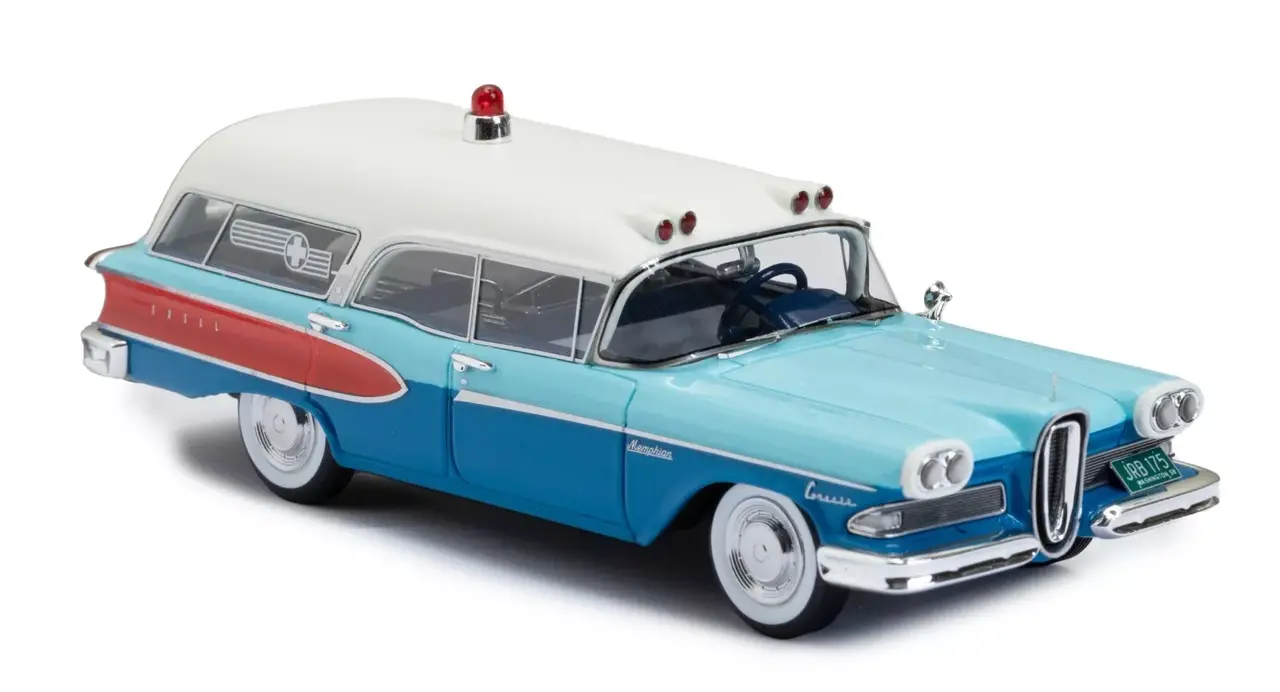 International Edsel Corsair Ambulance by Memphian Coachwork Co.  1958 - 1:43 - Esval Models International Edsel Corsair Ambulance by Memphian Coachwork Co.  1958 - 1:43 - Esval Models