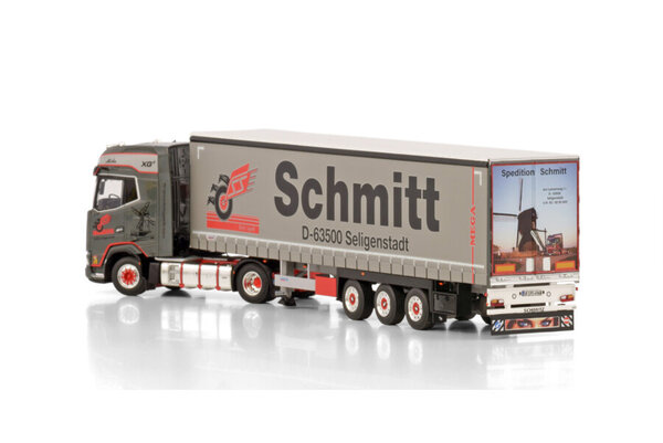 Daf DAF XG+ 4x2 + Curtainside Trailer 3 Axle 'Schmitt' -1:50 - WSI Models