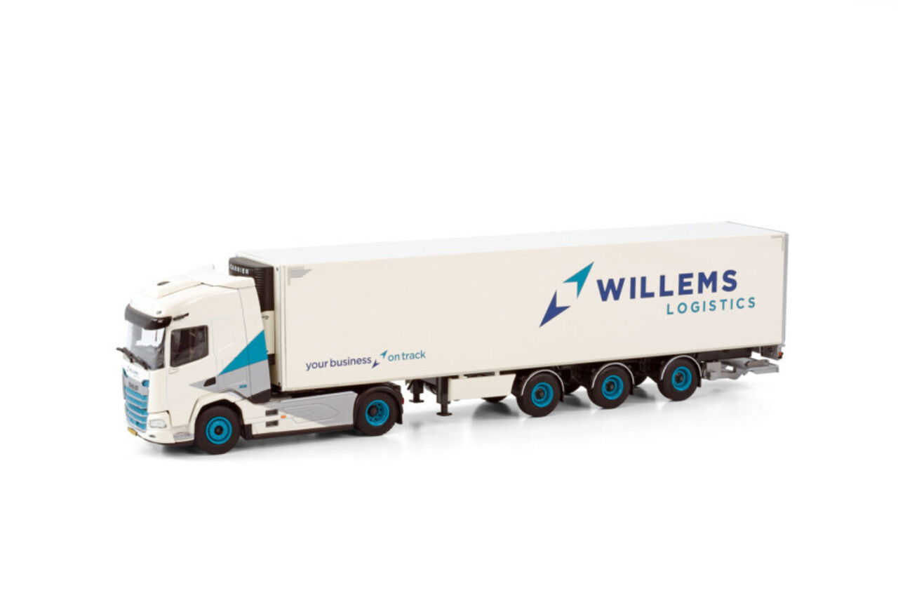Daf DAF XF SH 4x2 + Reefer Trailer 3 Axle 'Willems Logistics' -1:50 - WSI Models