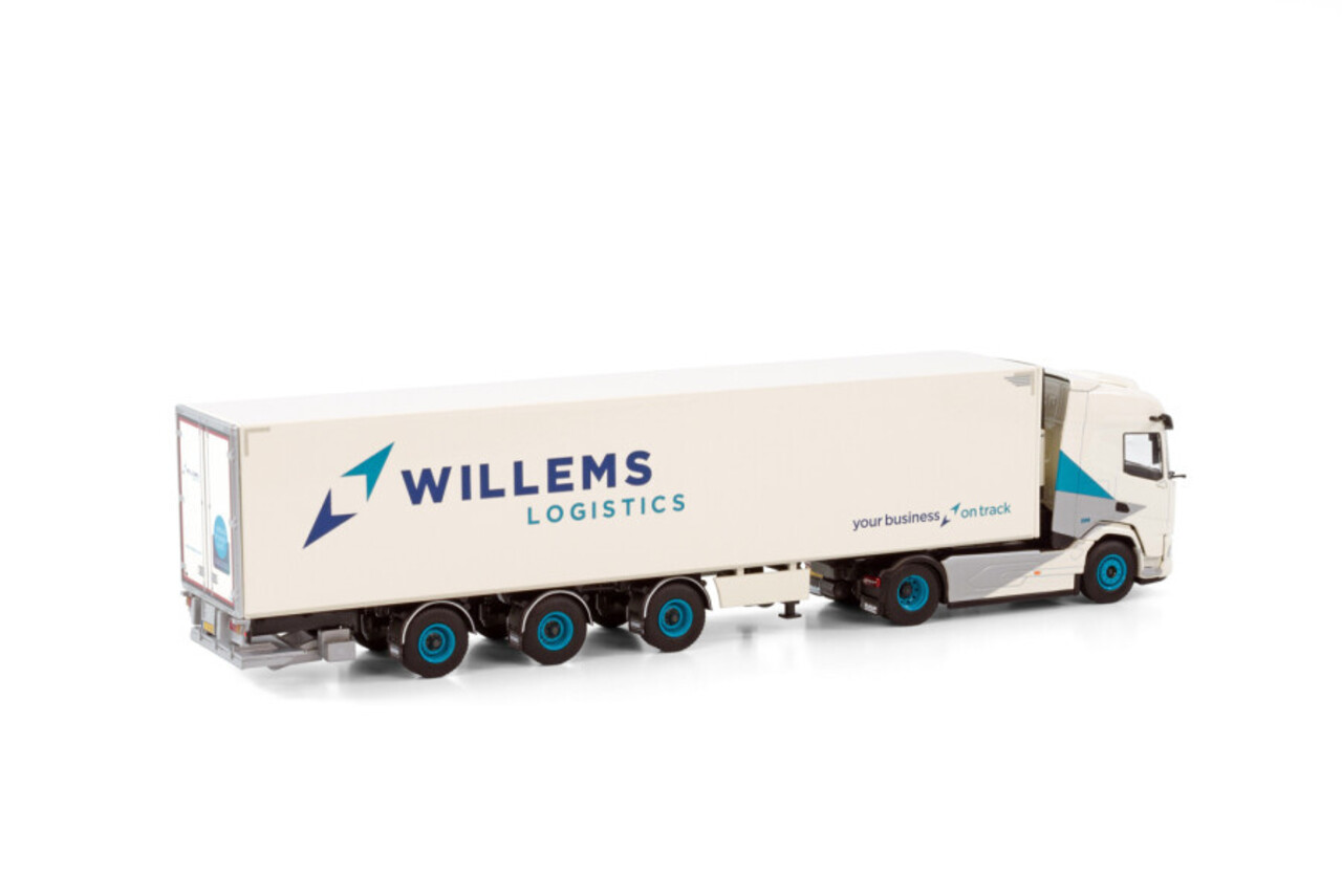 Daf DAF XF SH 4x2 + Reefer Trailer 3 Axle 'Willems Logistics' -1:50 - WSI Models