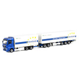 MAN MAN TGX XXL 6x2 Rigid Truck + Dolly 2 Axle + Semi Box Trailer 3 Axle 'EuroCombi' (LZV)  - 1:50 - WSI Models MAN MAN TGX XXL 6x2 Rigid Truck + Dolly 2 Axle + Semi Box Trailer 3 Axle 'EuroCombi' (LZV)  - 1:50 - WSI Models