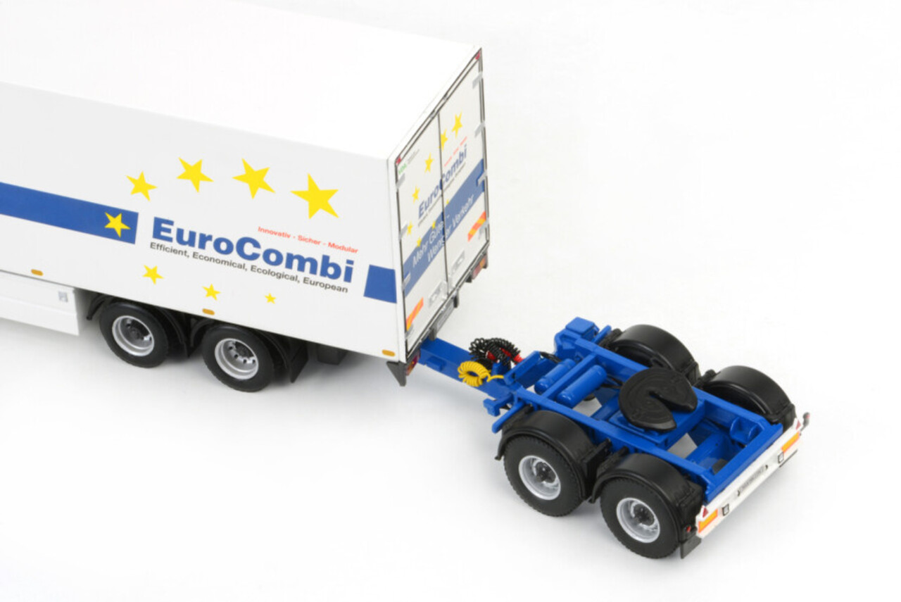 MAN MAN TGX XXL 6x2 Rigid Truck + Dolly 2 Axle + Semi Box Trailer 3 Axle 'EuroCombi' (LZV) - 1:50 - WSI Models MAN MAN TGX XXL 6x2 Rigid Truck + Dolly 2 Axle + Semi Box Trailer 3 Axle 'EuroCombi' (LZV) - 1:50 - WSI Models