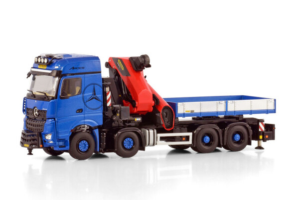 Mercedes-Benz Mercedes-Benz Arocs MP5 Big Space Ballast Truck 8x4 + Palfinger PK 1650 TEC + Jib - 1:50 - WSI Models