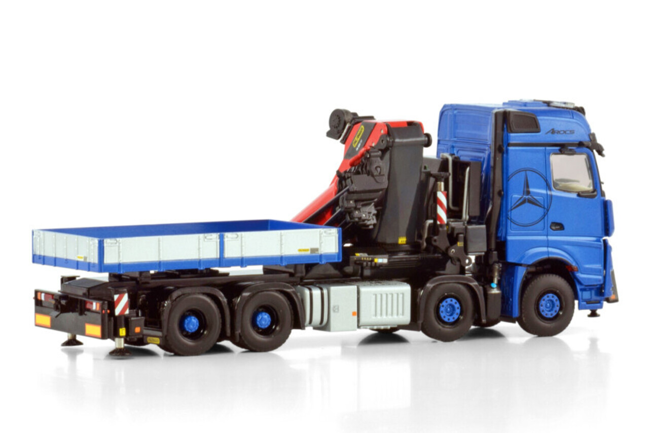 Mercedes-Benz Mercedes-Benz Arocs MP5 Big Space Ballast Truck 8x4 + Palfinger PK 1650 TEC + Jib - 1:50 - WSI Models