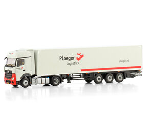 Mercedes-Benz Mercedes-Benz Actros MP5 Big Space 4x2 + Box Semi Trailer 3 Axle 'Ploeger Logistics' - 1:50 - WSI Models Mercedes-Benz Mercedes-Benz Actros MP5 Big Space 4x2 + Box Semi Trailer 3 Axle 'Ploeger Logistics' - 1:50 - WSI Models