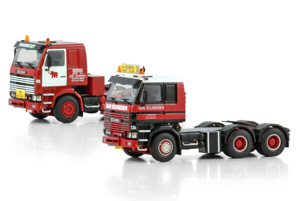 Scania Scania 142 2 Series 6x4 'Mammoet'  en 'Van Seumeren' (Classic SET) - 1:50 - WSI Models Scania Scania 142 2 Series 6x4 'Mammoet'  en 'Van Seumeren' (Classic SET) - 1:50 - WSI Models