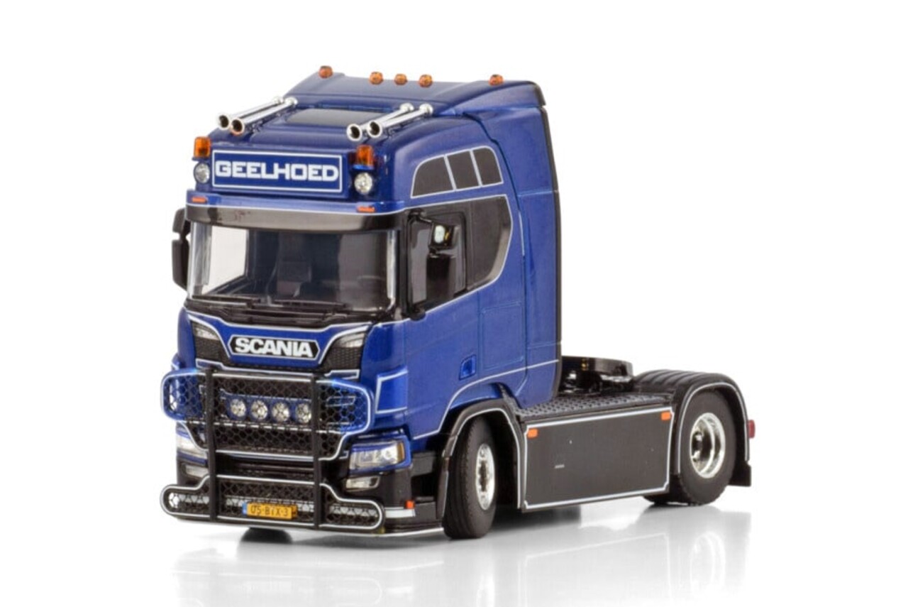 Scania Scania R Highline CR20H 6x2 Tag Axle + Tridec Reefer Trailer 3 Axle "Janssens Transport & Zn's"  - 1:50 - WSI Models Scania Scania R Highline CR20H 6x2 Tag Axle + Tridec Reefer Trailer 3 Axle "Janssens Transport & Zn's"  - 1:50 - WSI Models