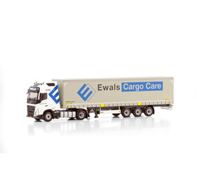 Volvo Volvo FH5 Globetrotter XL 4x2 + Curtainside Trailer 3 Axle 'Ewals Cargo Care'  - 1:50 - WSI Models Volvo Volvo FH5 Globetrotter XL 4x2 + Curtainside Trailer 3 Axle 'Ewals Cargo Care'  - 1:50 - WSI Models