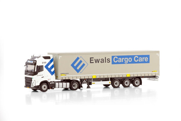 Volvo Volvo FH5 Globetrotter XL 4x2 + Curtainside Trailer 3 Axle 'Ewals Cargo Care'  - 1:50 - WSI Models