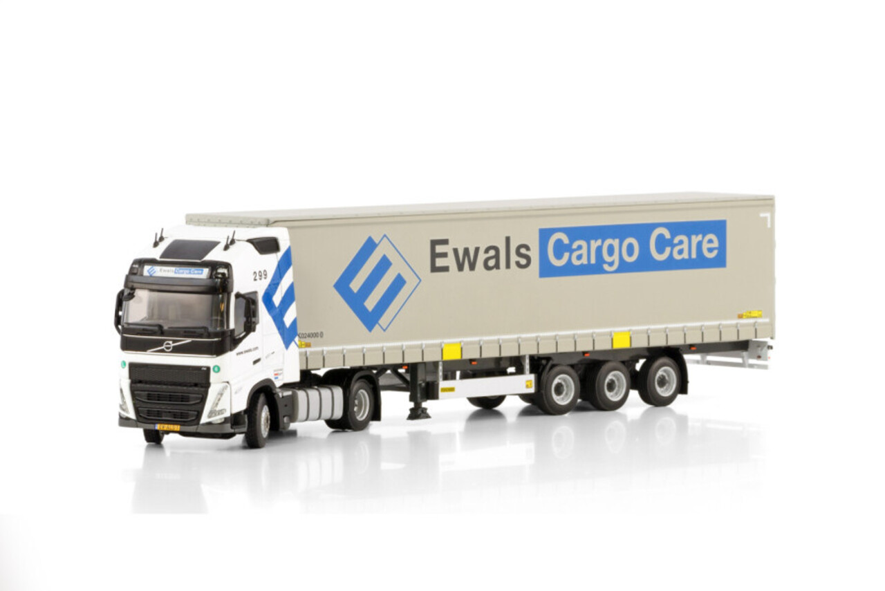 Volvo Volvo FH5 Globetrotter XL 4x2 + Curtainside Trailer 3 Axle 'Ewals Cargo Care'  - 1:50 - WSI Models