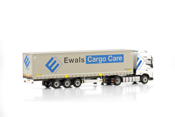 Volvo Volvo FH5 Globetrotter XL 4x2 + Curtainside Trailer 3 Axle 'Ewals Cargo Care'  - 1:50 - WSI Models
