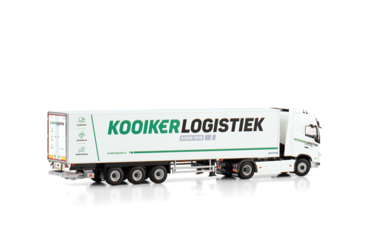 Volvo Volvo FH4 Globetrotter 4x2 + Box Trailer 3 Axle 'Kooiker Logistiek' - 1:50 - WSI Models
