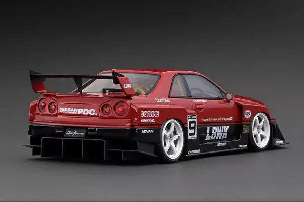 Nissan Nissan Skyline LB-ER34 #9 Super Silhouette LBWK 1996 - 1:18 - Ignition Model Nissan Nissan Skyline LB-ER34 #9 Super Silhouette LBWK 1996 - 1:18 - Ignition Model