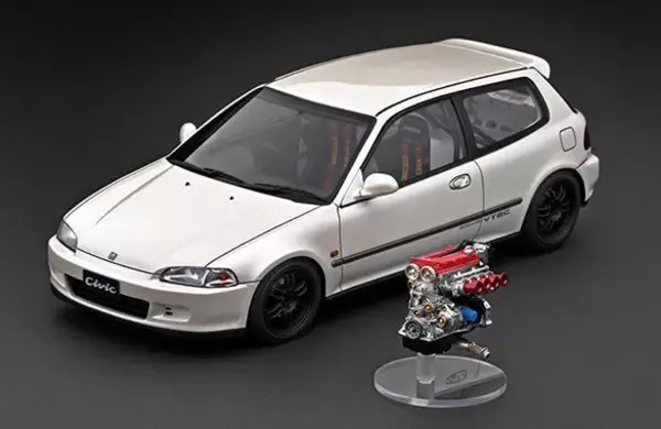 Honda Honda Civic (EG6) + B16A Engine - 1:18 - Ignition Model