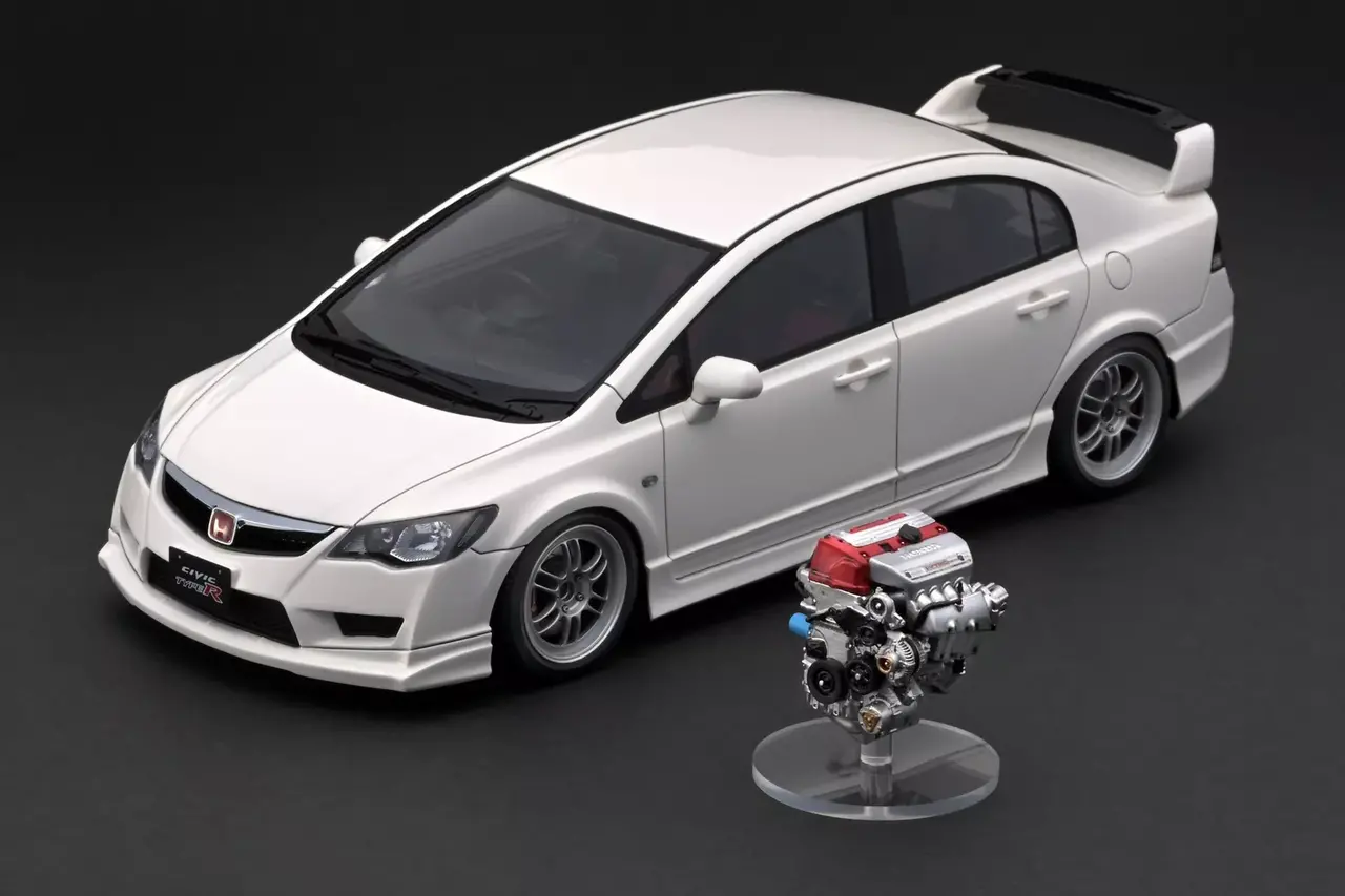 Honda Honda Civic (FD2) Type R + K20A Engine - 1:18 - Ignition Model