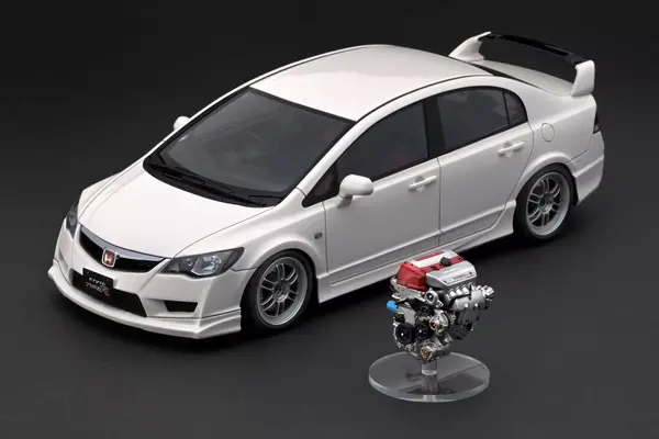 Honda Honda Civic (FD2) Type R + K20A Engine - 1:18 - Ignition Model