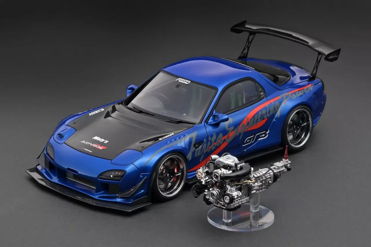 Mazda Mazda FEED Afflux GT3 (FD3S) + 13B Engine/Gearbox - 1:18 - Ignition Model Mazda Mazda FEED Afflux GT3 (FD3S) + 13B Engine/Gearbox - 1:18 - Ignition Model