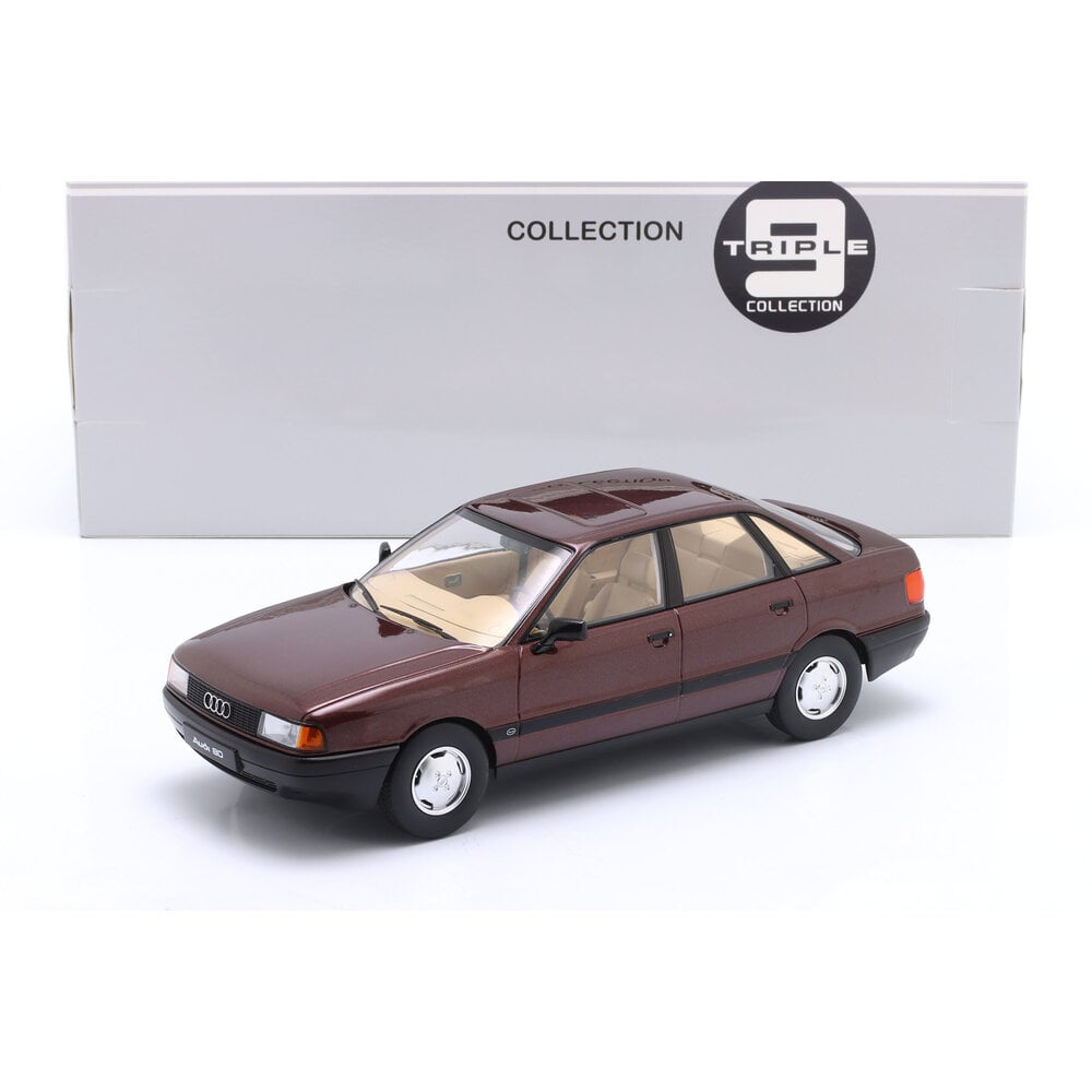 Audi 80 B3 Alpinweiß 1:18 Modellauto – Limitierte Triple-9 Edition Von KK-Scale