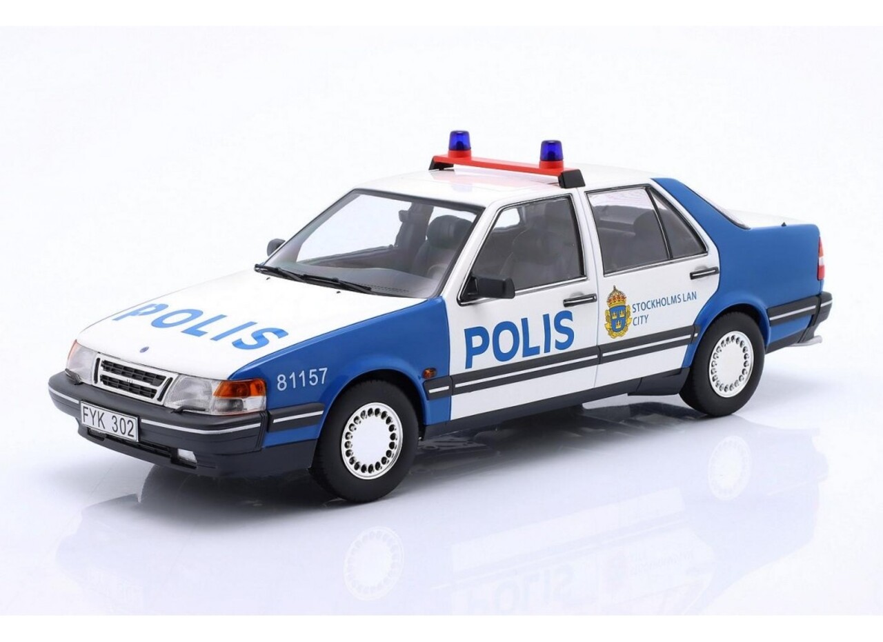 Saab Saab 9000 CD Police Sweden 1990 - 1:18 - Triple 9 Collection