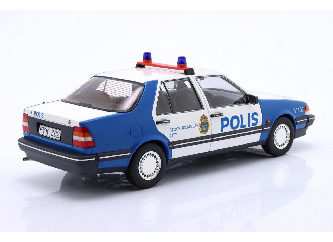 Saab Saab 9000 CD Police Sweden 1990 - 1:18 - Triple 9 Collection
