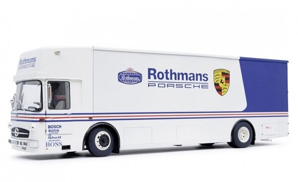 Mercedes-Benz Mercedes-Benz O317 Truck Car Transporter Porsche Rothmans 1984 - 1:18 - Schuco Mercedes-Benz Mercedes-Benz O317 Truck Car Transporter Porsche Rothmans 1984 - 1:18 - Schuco