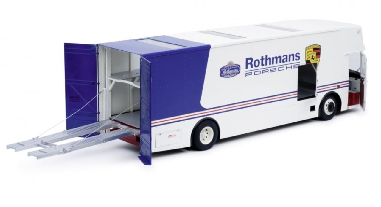 Mercedes-Benz Mercedes-Benz O317 Truck Car Transporter Porsche Rothmans 1984 - 1:18 - Schuco Mercedes-Benz Mercedes-Benz O317 Truck Car Transporter Porsche Rothmans 1984 - 1:18 - Schuco