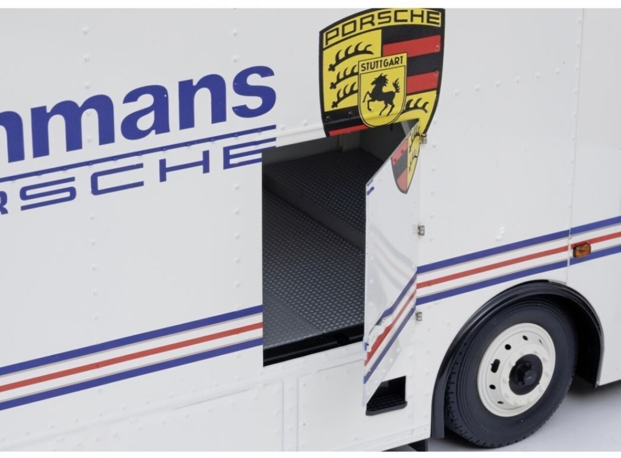 Mercedes-Benz Mercedes-Benz O317 Truck Car Transporter Porsche Rothmans 1984 - 1:18 - Schuco Mercedes-Benz Mercedes-Benz O317 Truck Car Transporter Porsche Rothmans 1984 - 1:18 - Schuco