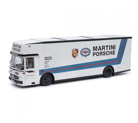 Mercedes-Benz Mercedes-Benz O317 Truck Car Transporter Porsche Martini Racing 1968 - 1:18 - Schuco Mercedes-Benz Mercedes-Benz O317 Truck Car Transporter Porsche Martini Racing 1968 - 1:18 - Schuco