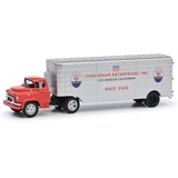 GMC GMC Tractor 4x2 + Car Transporter Trailer Team John Edgard Inc. L.A. California Maserati Race Cars 1950 - 1:43 - Schuco GMC GMC Tractor 4x2 + Car Transporter Trailer Team John Edgard Inc. L.A. California Maserati Race Cars 1950 - 1:43 - Schuco