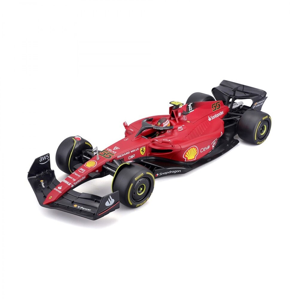 Formule 1 Ferrari F1-75 #55 Season 2022 (C.Sainz) - 1:18 - Bburago Formule 1 Ferrari F1-75 #55 Season 2022 (C.Sainz) - 1:18 - Bburago