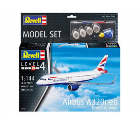 Revell Airbus A320neo British Airways (Level 4) + Aqua Color - 1:144 - Revell Revell Airbus A320neo British Airways (Level 4) + Aqua Color - 1:144 - Revell