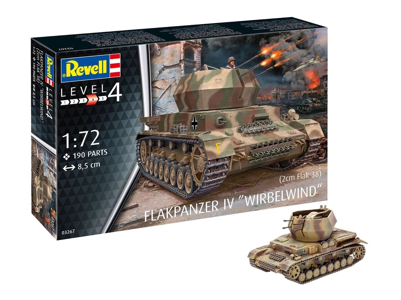 Revell Flakpanzer IV "Wirbelwind" - 1:72 - Revell Revell Flakpanzer IV "Wirbelwind" - 1:72 - Revell