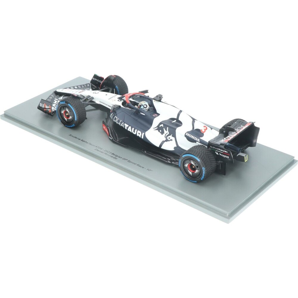 Formule 1 Alpha Tauri #3 10th GP Belgium 2023 Sprint Race with Wet Tyres D.Ricciardo - 1:18 - Spark