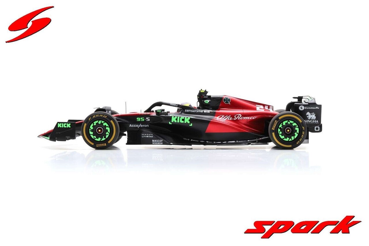 Formule 1 Alfa Romeo F1 #24 GP Belgium 2023 Zhou Guanyu - 1:18 - Spark