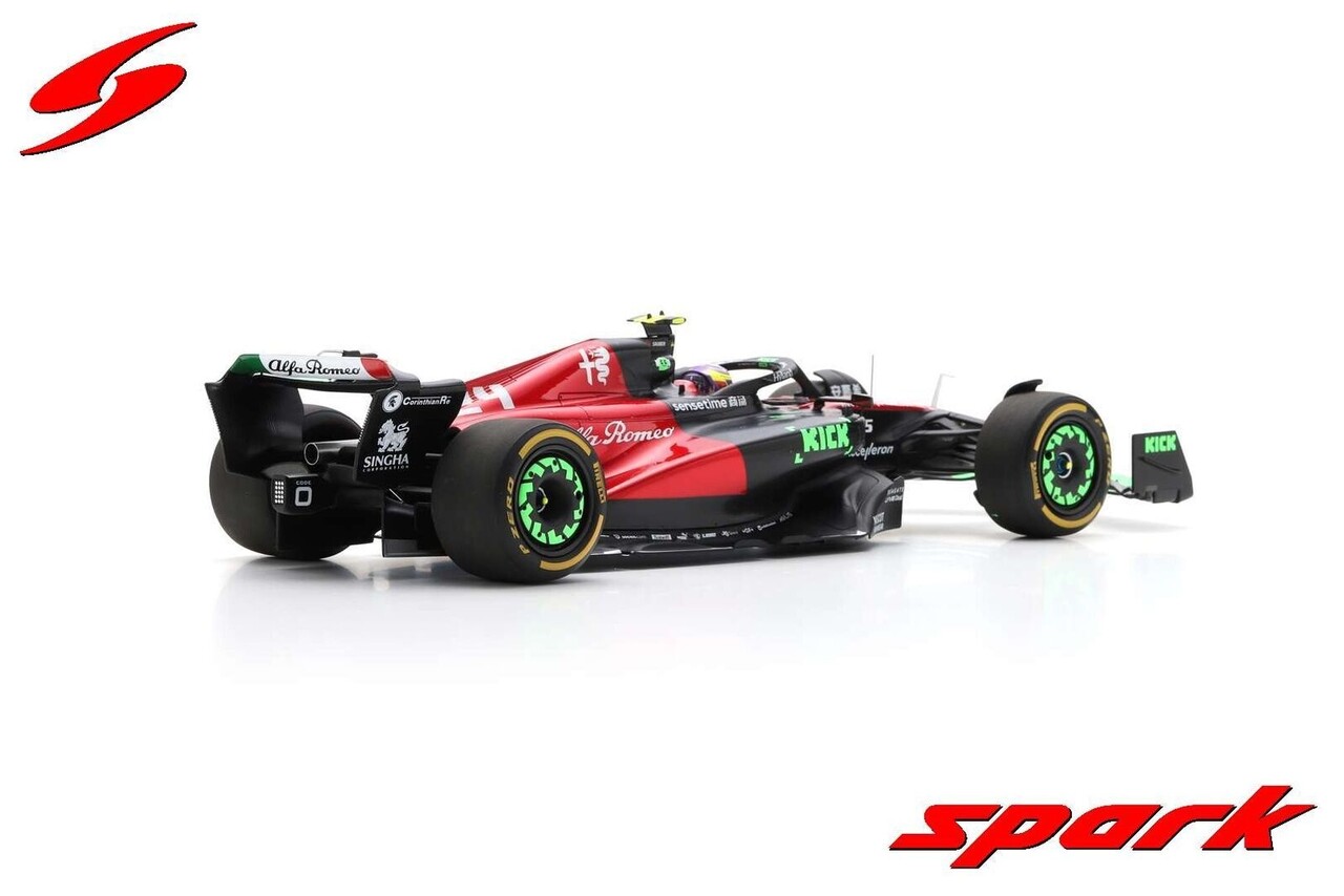 Formule 1 Alfa Romeo F1 #24 GP Belgium 2023 Zhou Guanyu - 1:18 - Spark