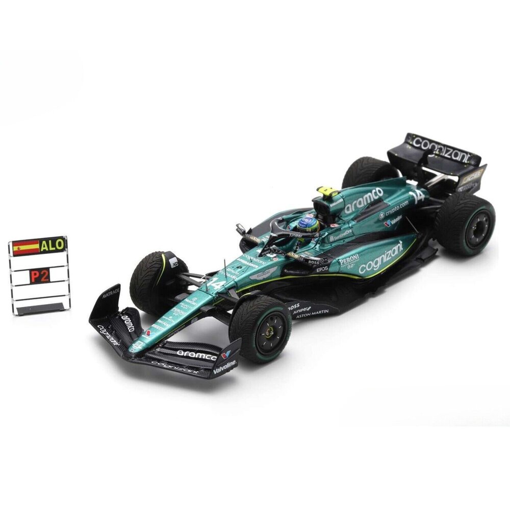 Formule 1 Aston Martin #14 2nd Dutch GP 2023 + Pit Board - 1:43 - Spark
