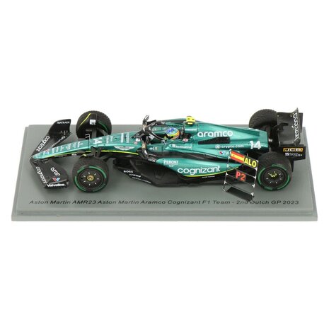 Formule 1 Aston Martin #14 2nd Dutch GP 2023 + Pit Board - 1:43 - Spark