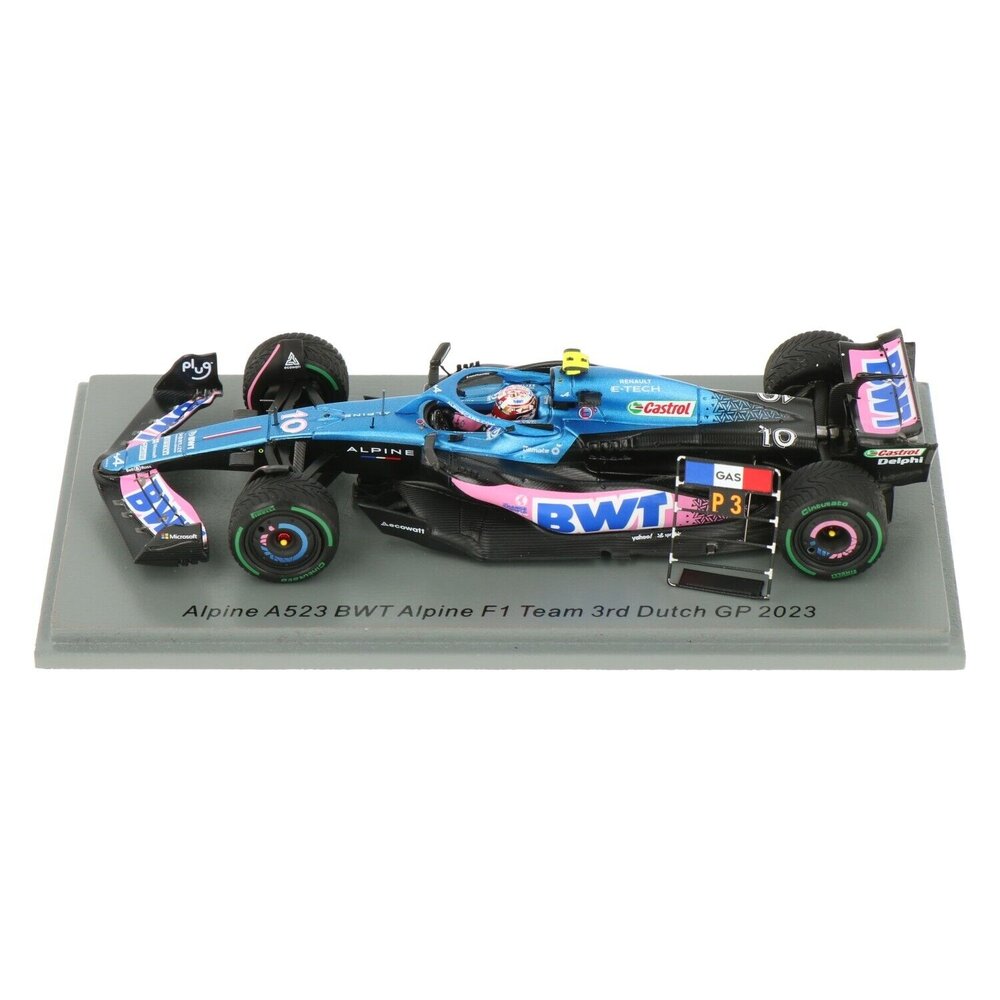 Fomule 1 Alpine A523 #10 BWT Alpine F1 Team 3rd Dutch GP 2023 + Pit Board - 1:43 - Spark Fomule 1 Alpine A523 #10 BWT Alpine F1 Team 3rd Dutch GP 2023 + Pit Board - 1:43 - Spark