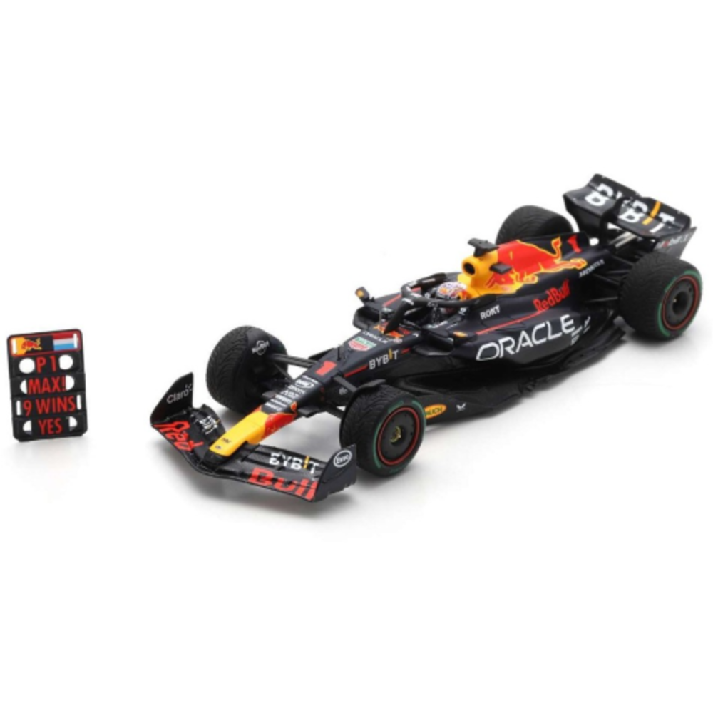 Formule 1 Oracle Red Bull RB19 #1 Winner Dutch GP 2023 + Pit Board Max Verstappen - 1:43 - Spark Formule 1 Oracle Red Bull RB19 #1 Winner Dutch GP 2023 + Pit Board Max Verstappen - 1:43 - Spark