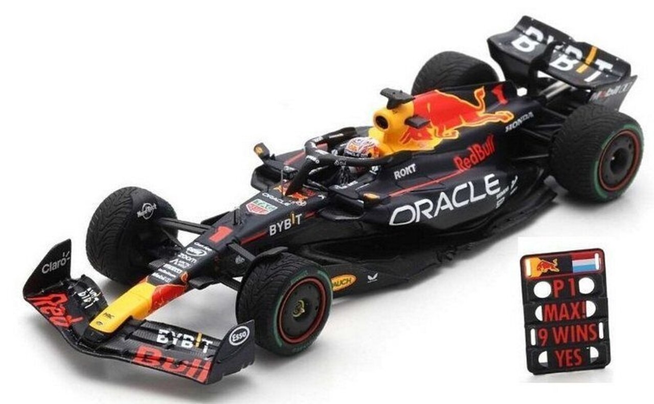 Formule 1 Oracle Red Bull RB19 #1 Winner Dutch GP 2023 + Pit Board Max Verstappen - 1:43 - Spark Formule 1 Oracle Red Bull RB19 #1 Winner Dutch GP 2023 + Pit Board Max Verstappen - 1:43 - Spark