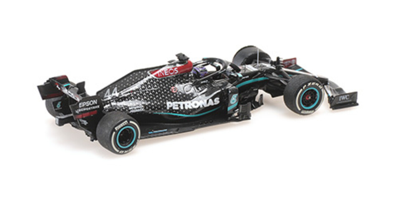 Formule 1 Mercedes-AMG Petronas F1 Team W11 EQ Perf. #44  1st British GP 2020, Flat Tyre - 1:43 - Minichamps Formule 1 Mercedes-AMG Petronas F1 Team W11 EQ Perf. #44  1st British GP 2020, Flat Tyre - 1:43 - Minichamps