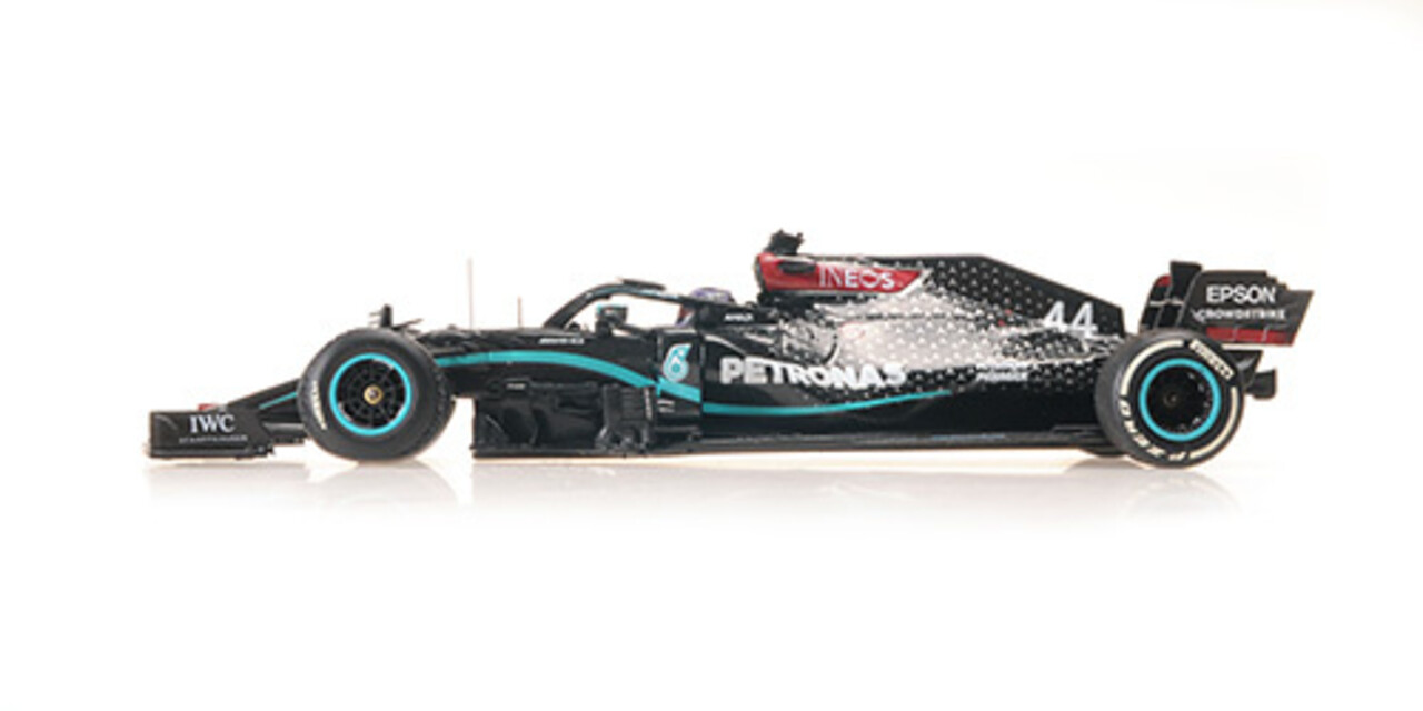 Formule 1 Mercedes-AMG Petronas F1 Team W11 EQ Perf. #44  1st British GP 2020, Flat Tyre - 1:43 - Minichamps Formule 1 Mercedes-AMG Petronas F1 Team W11 EQ Perf. #44  1st British GP 2020, Flat Tyre - 1:43 - Minichamps