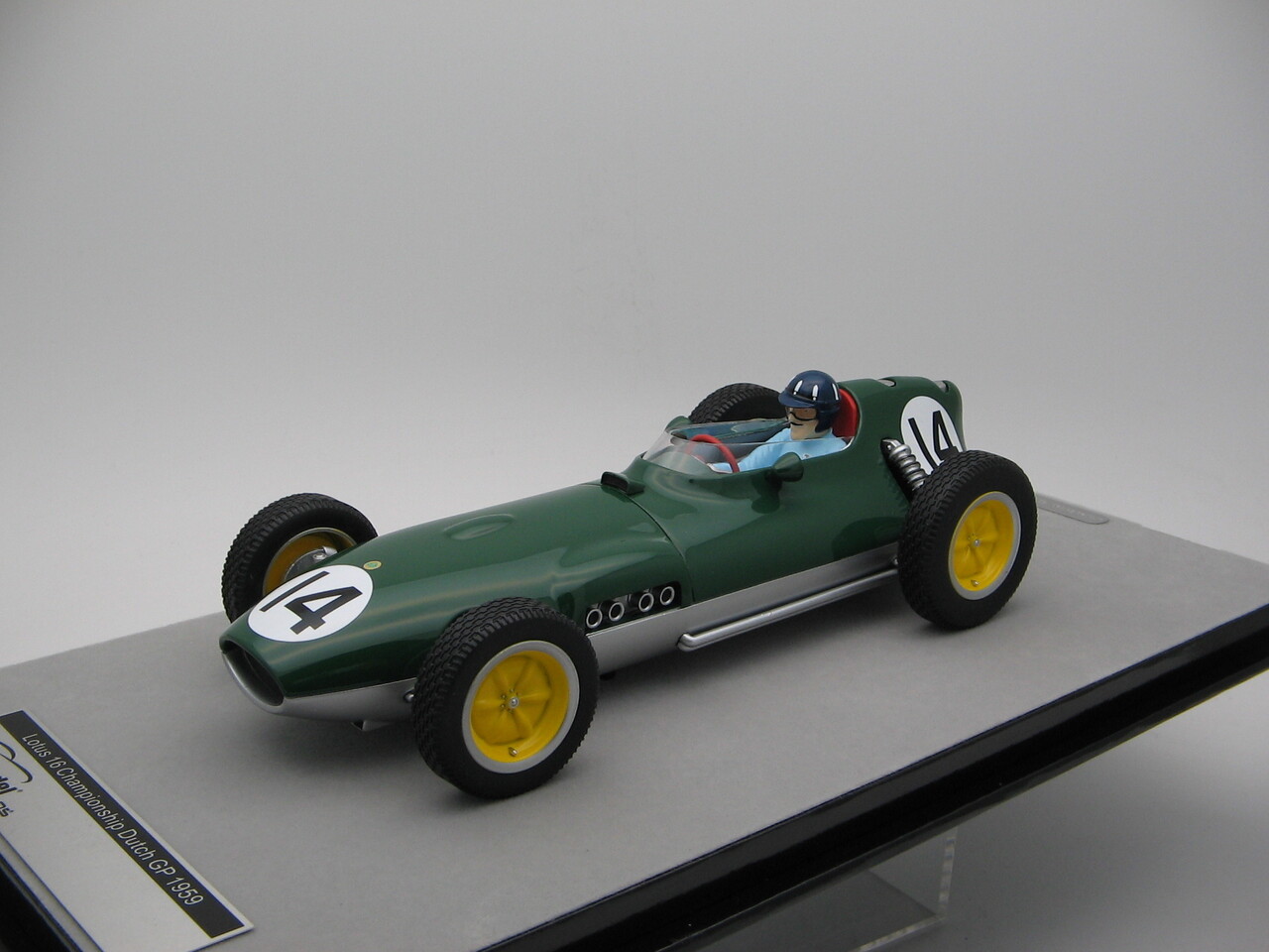 Formule 1 Lotus 16 #14 Dutch GP 1959 - 1:18 - Tecnomodel Mythos Formule 1 Lotus 16 #14 Dutch GP 1959 - 1:18 - Tecnomodel Mythos