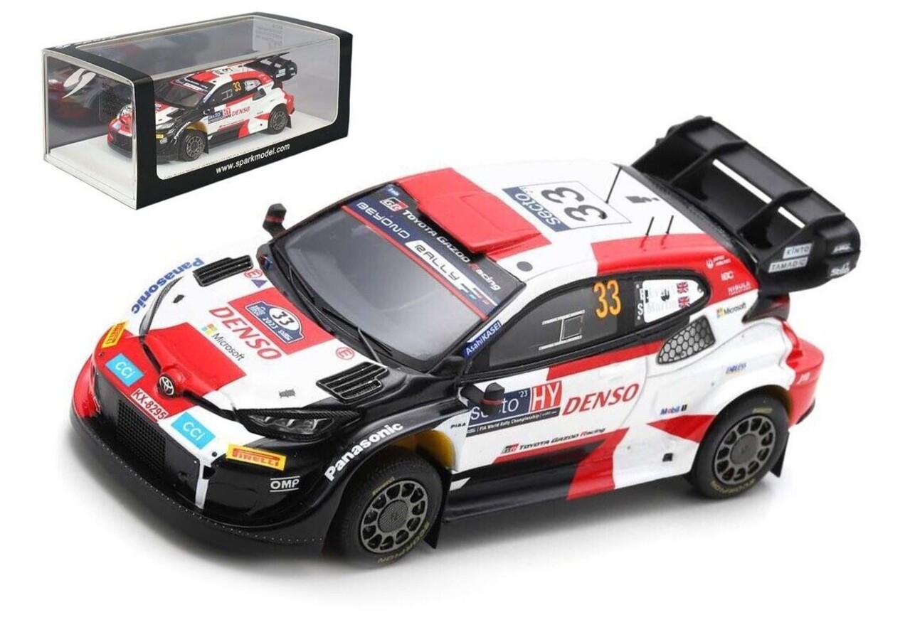 Toyota Toyota GR Yaris Rally 1 Hybrid #33 Toyota Gazoo Racing WRT Winner Rally Finland 2023 - 1:43 - Spark Toyota Toyota GR Yaris Rally 1 Hybrid #33 Toyota Gazoo Racing WRT Winner Rally Finland 2023 - 1:43 - Spark