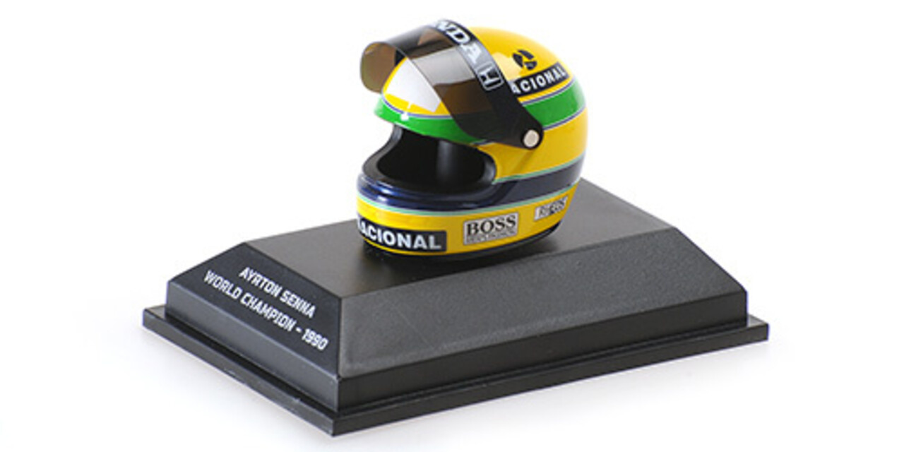 Formule 1 Helmet Ayrton Senna World Champion 1990 - 1:8 - Minichamps Formule 1 Helmet Ayrton Senna World Champion 1990 - 1:8 - Minichamps
