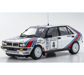 Lancia Lancia Delta HF Integrale 4WD #4 Team Lancia Winner Rally 1000 Lakes 1987 - 1:18 - Kyosho Lancia Lancia Delta HF Integrale 4WD #4 Team Lancia Winner Rally 1000 Lakes 1987 - 1:18 - Kyosho