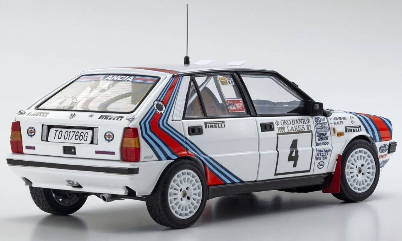 Lancia Lancia Delta HF Integrale 4WD #4 Team Lancia Winner Rally 1000 Lakes 1987 - 1:18 - Kyosho